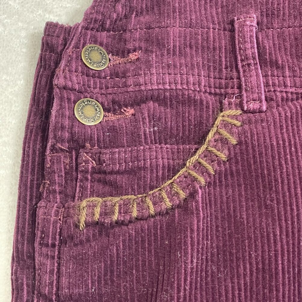 Wrangler Corduroy Overall Dress Purple Boho 90s Style Retro Small - Picture 7 of 16
